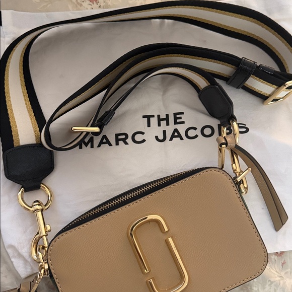 Marc Jacobs The Snapshot Camera Bag -Beige/Green Colorblock (excellent condition - Picture 4 of 4